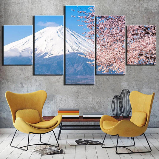 Custom 5 Panel Split Canvas Prints 32x60" 80x150cm (Large)