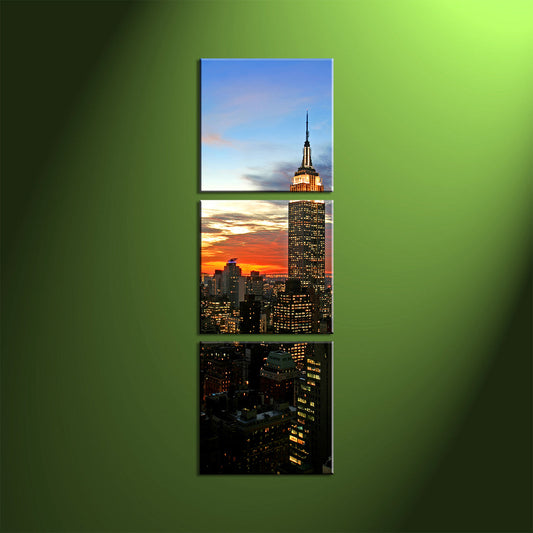 Custom Split Canvas Prints 3 Piece Frames Square Portrait