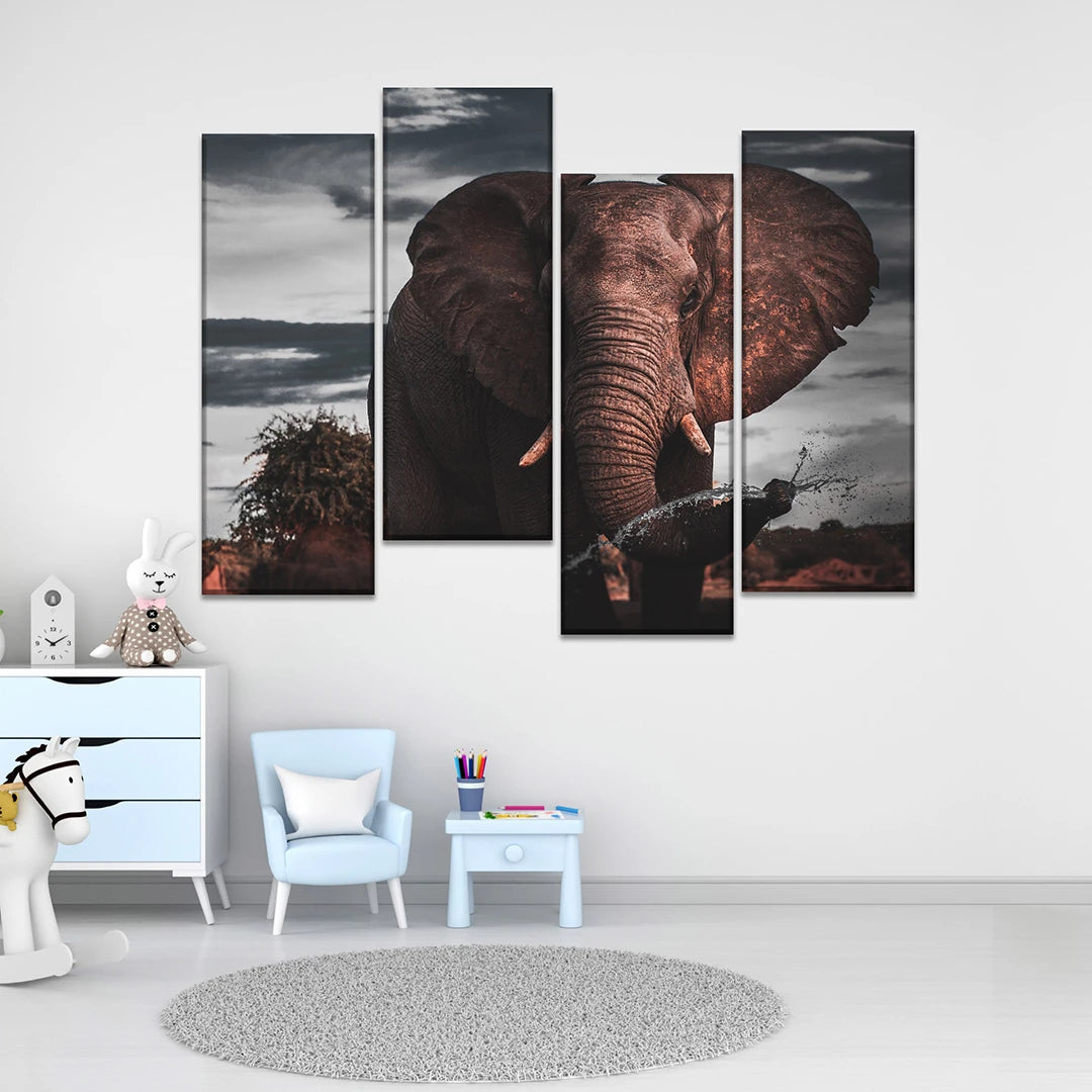 Custom Split Canvas Prints 4 Pieces Canvas Frames 40x47"(102x120cm)