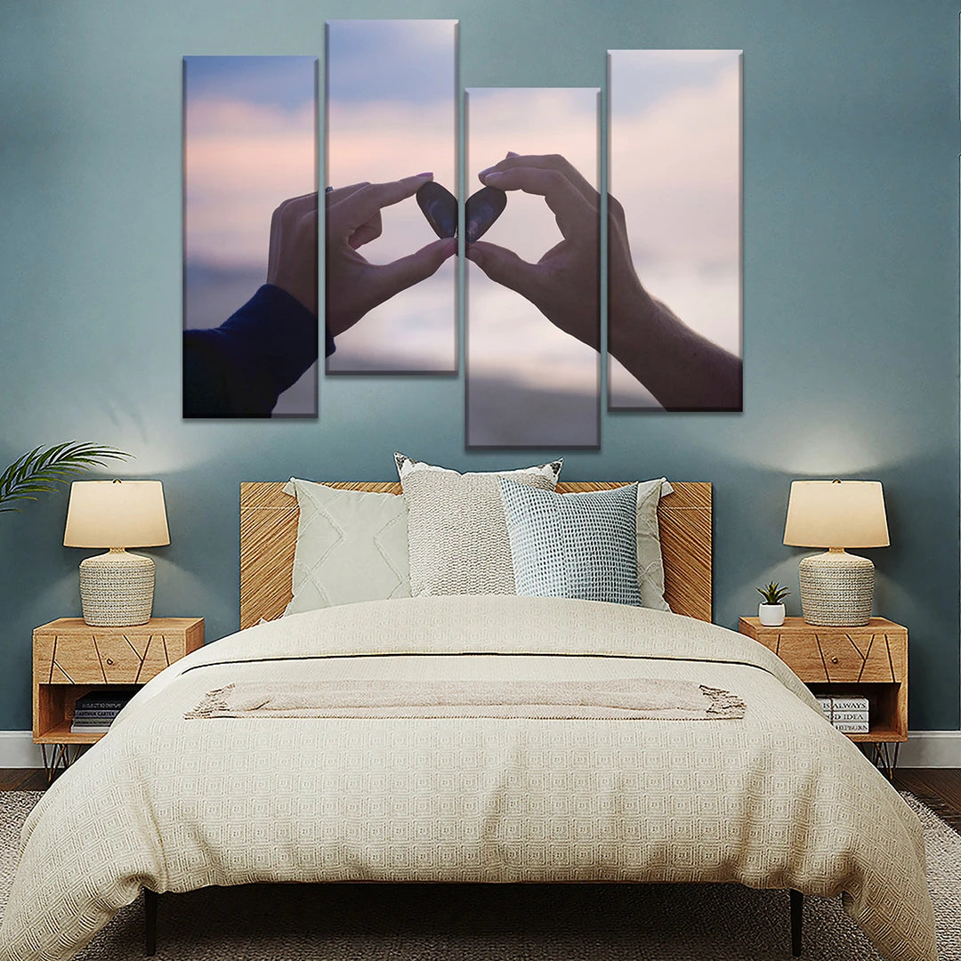 Custom Split Canvas Prints 4 Pieces Canvas Frames 40x47"(102x120cm)