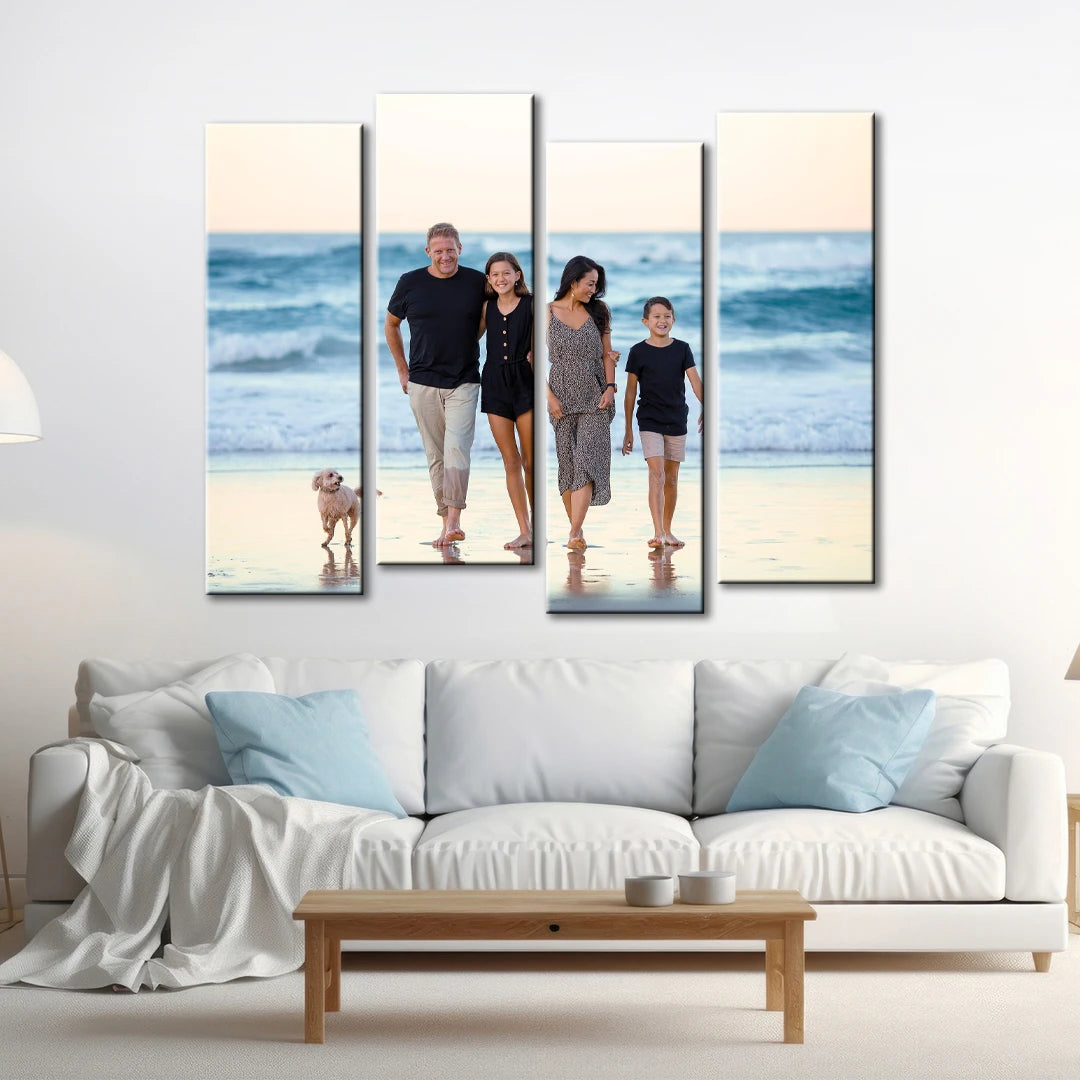 Custom Split Canvas Prints 4 Pieces Canvas Frames 40x47"(102x120cm)
