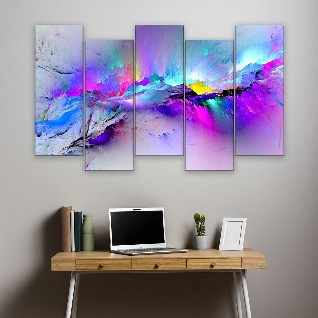 Custom 5 Panels Split Canvas Prints 40x60" 80x150cm (Extra Large)