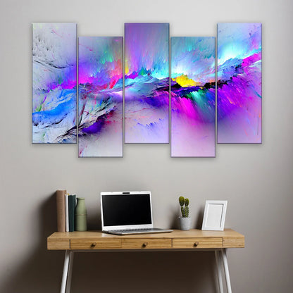 Custom 5 Panels Split Canvas Prints 40x60" 80x150cm (Extra Large)