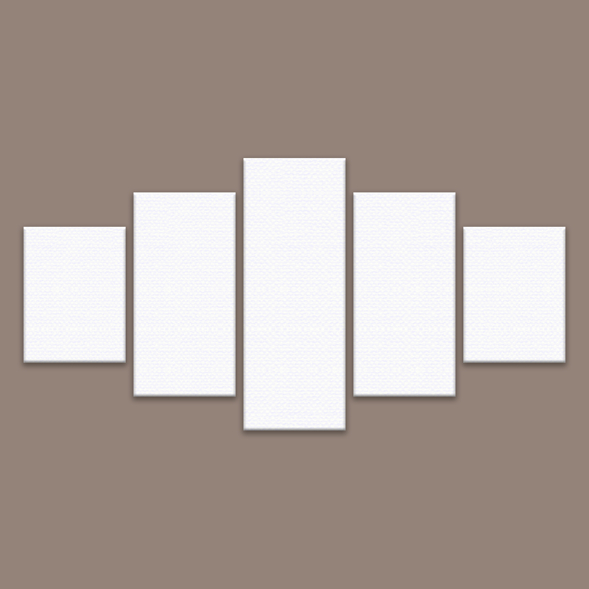 Grand Scale 5-Piece Canvas - The Pinnacle (Diamond Layout) 42 x 80" 107x200cm