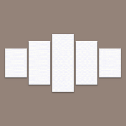 Grand Scale 5-Piece Canvas - The Pinnacle (Diamond Layout) 42 x 80" 107x200cm