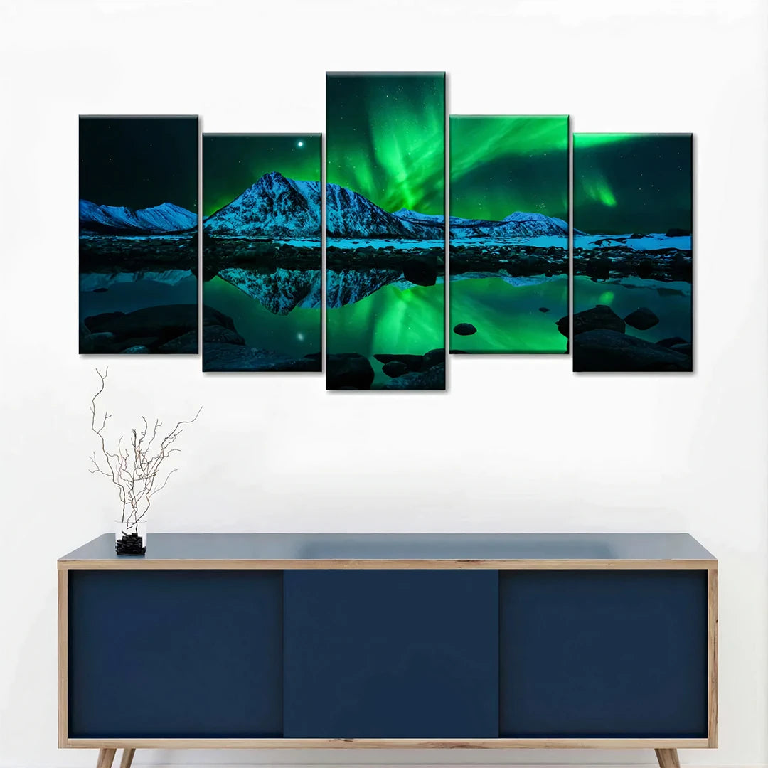 5 Piece Staggered Split Canvas Prints