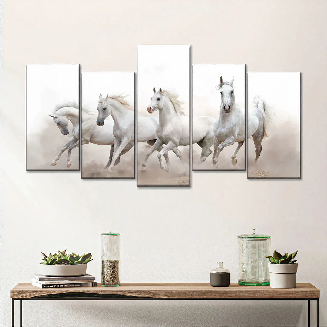 5 Piece Staggered Split Canvas Prints