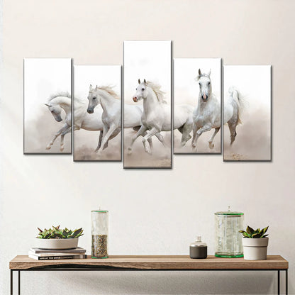5 Piece Staggered Split Canvas Prints