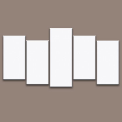 5 Piece Staggered Split Canvas Prints