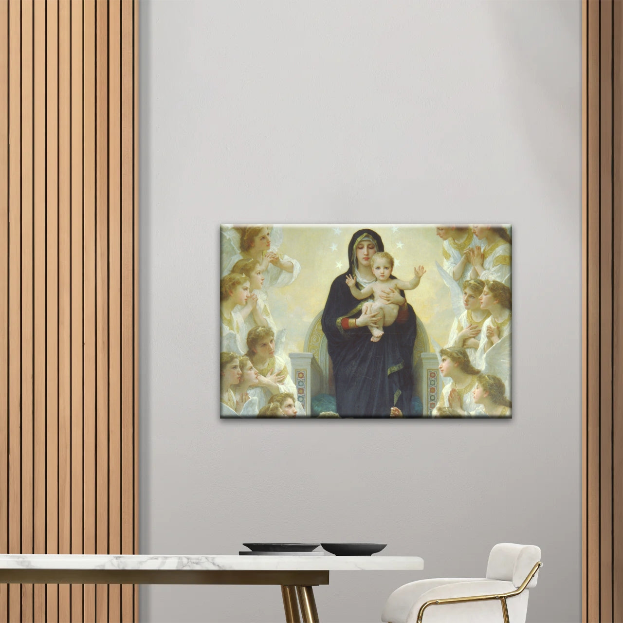 Religious Christian Our Lady of the Angels Jesus Canvas Prints
