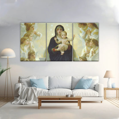Religious Christian Our Lady of the Angels Jesus Canvas Prints