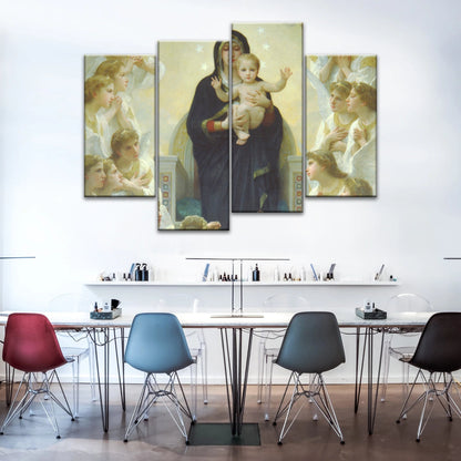 Religious Christian Our Lady of the Angels Jesus Canvas Prints