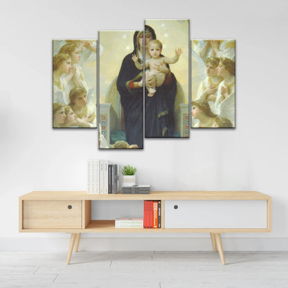Religious Christian Our Lady of the Angels Jesus Canvas Prints