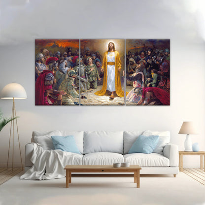 Soldiers of Jesus Christ Praying Before The Lord For Sins Committed Jesus Wall Decor