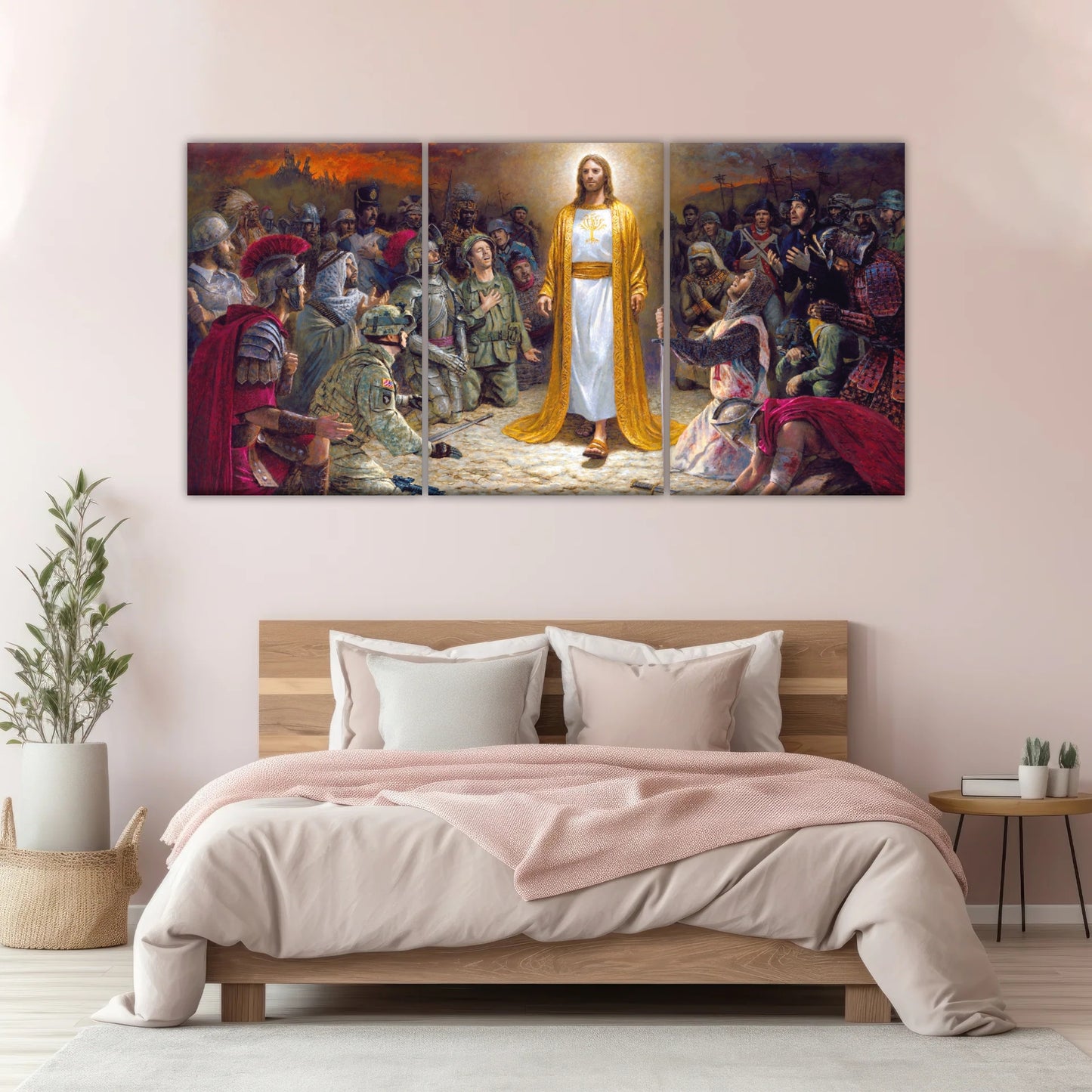 Soldiers of Jesus Christ Praying Before The Lord For Sins Committed Jesus Wall Decor