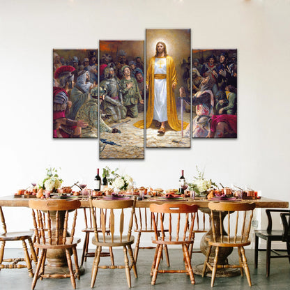 Soldiers of Jesus Christ Praying Before The Lord For Sins Committed Jesus Wall Decor