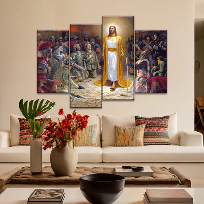 Soldiers of Jesus Christ Praying Before The Lord For Sins Committed Jesus Wall Decor