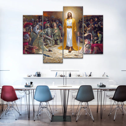 Soldiers of Jesus Christ Praying Before The Lord For Sins Committed Jesus Wall Decor