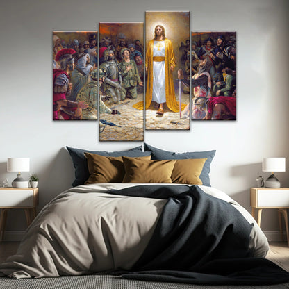 Soldiers of Jesus Christ Praying Before The Lord For Sins Committed Jesus Wall Decor