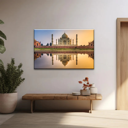 Taj Mahal In India At Dusk Hinduism Wall Art