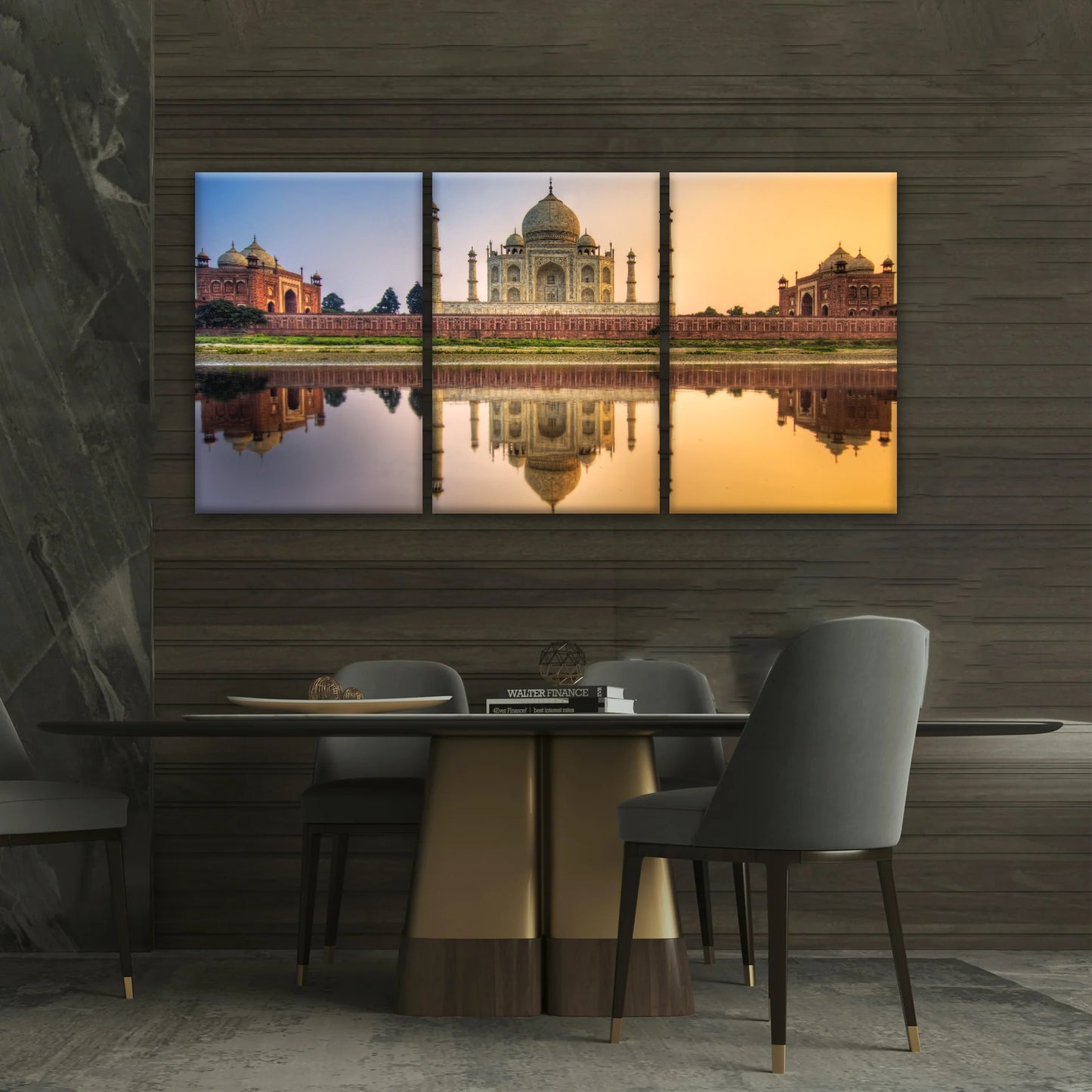 Taj Mahal In India At Dusk Hinduism Wall Art