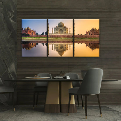 Taj Mahal In India At Dusk Hinduism Wall Art
