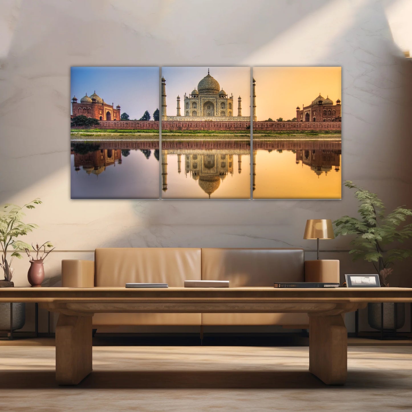 Taj Mahal In India At Dusk Hinduism Wall Art