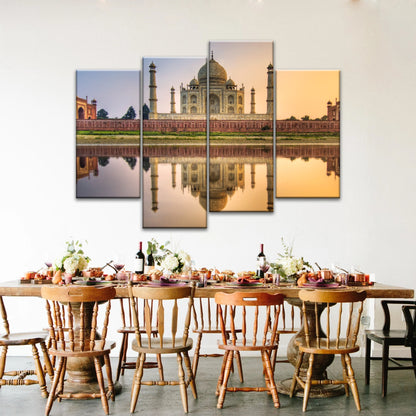 Taj Mahal In India At Dusk Hinduism Wall Art