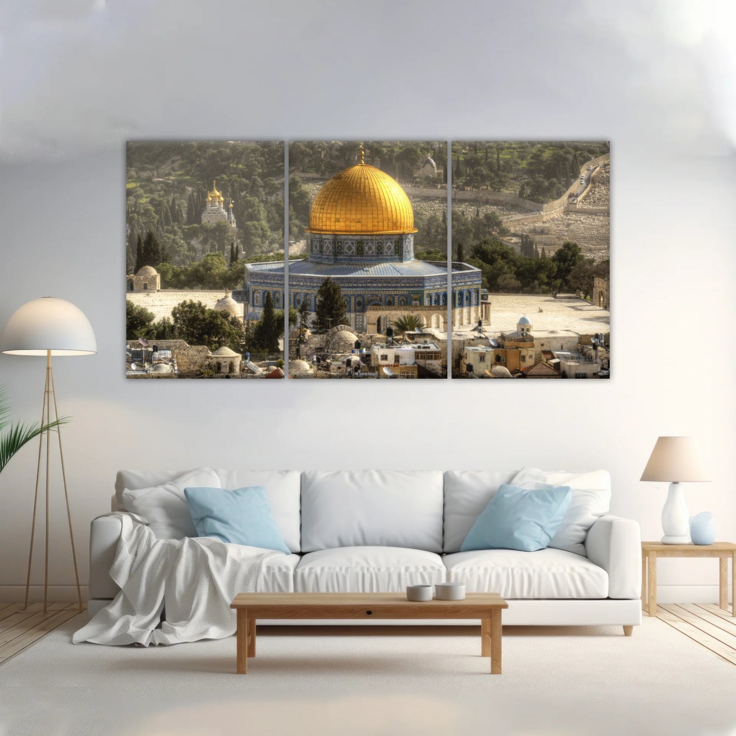 Dome Of The Rock In Jerusalem Israel Islamic Wall Art Canvas