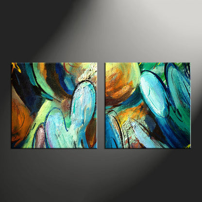 Custom Split Canvas Prints 2 Panel Square Frames
