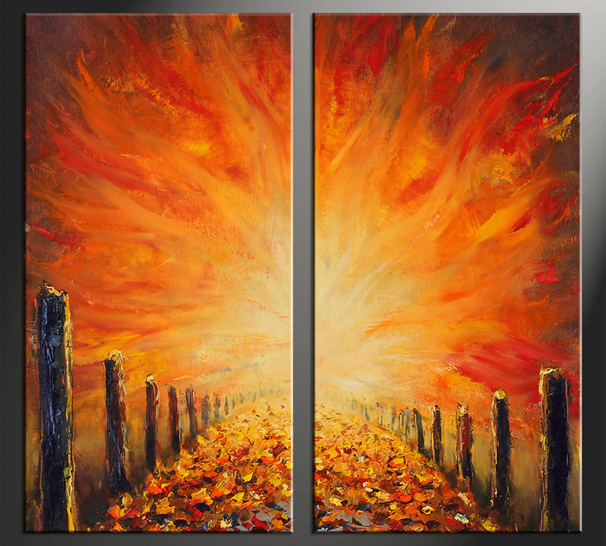 Custom Split Canvas Prints 2 Pieces Canvas Frames Art