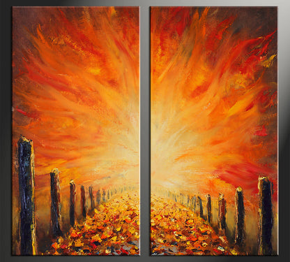 Custom Split Canvas Prints 2 Pieces Canvas Frames Art