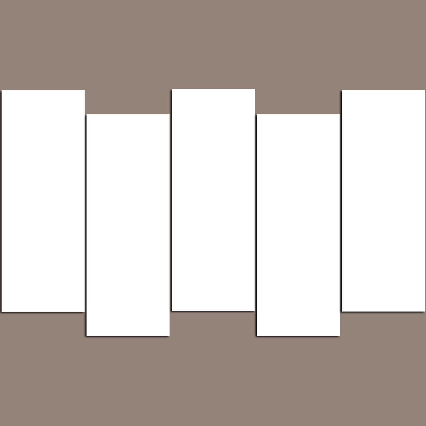 Custom 5 Panels Split Canvas Prints 40x60" 80x150cm (Extra Large)