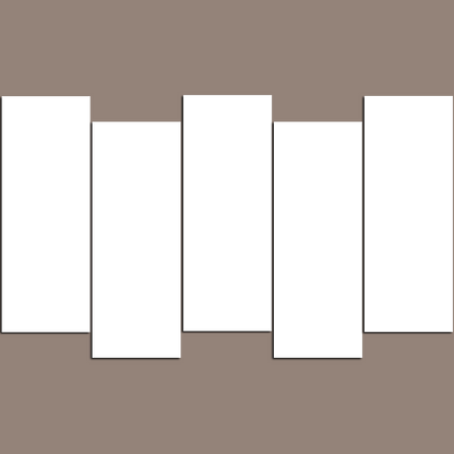 Custom 5 Panels Split Canvas Prints 40x60" 80x150cm (Extra Large)