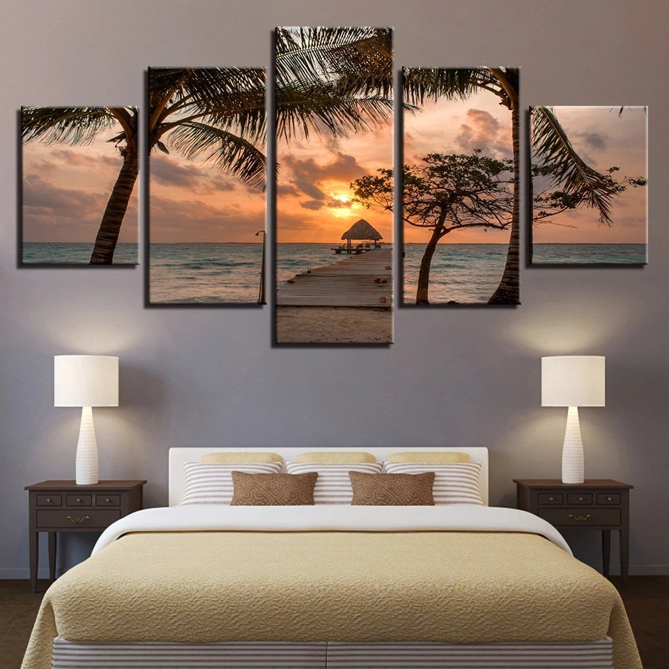 Custom 5 Panels Split Canvas Prints