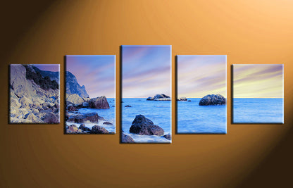 Custom 5 Piece Split Canvas Prints 24x60" 60x150cm(Large)