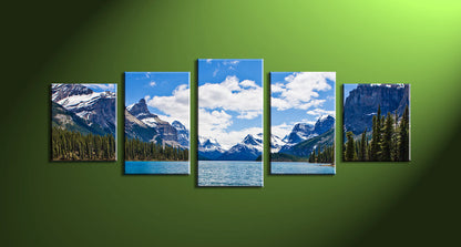 Custom 5 Piece Split Canvas Prints 24x60" 60x150cm(Large)