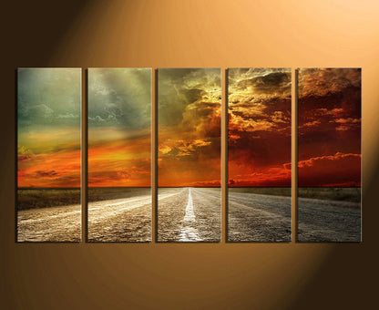 Custom Split Canvas Prints 5 Piece Canvas Art 32x60" 80x150cm (Extra Large)