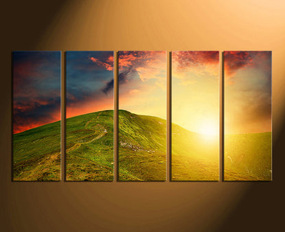 Custom Split Canvas Prints 5 Piece Canvas Art 32x60" 80x150cm (Extra Large)