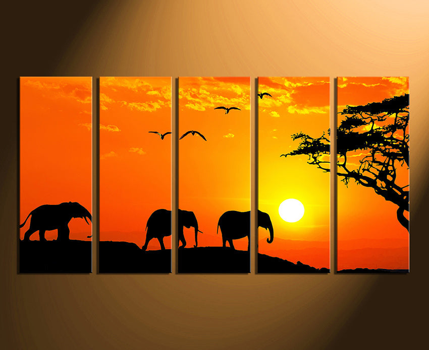 Custom Split Canvas Prints 5 Piece Canvas Art 32x60" 80x150cm (Extra Large)