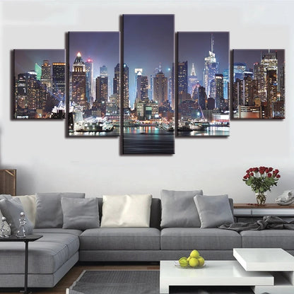 Custom 5 Piece Split Canvas Prints 22x40" 55x100cm(Small)