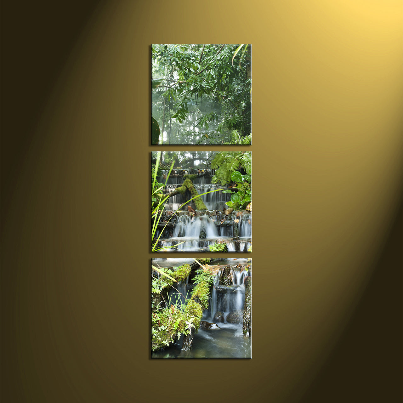 Custom Split Canvas Prints 3 Piece Frames Square Portrait