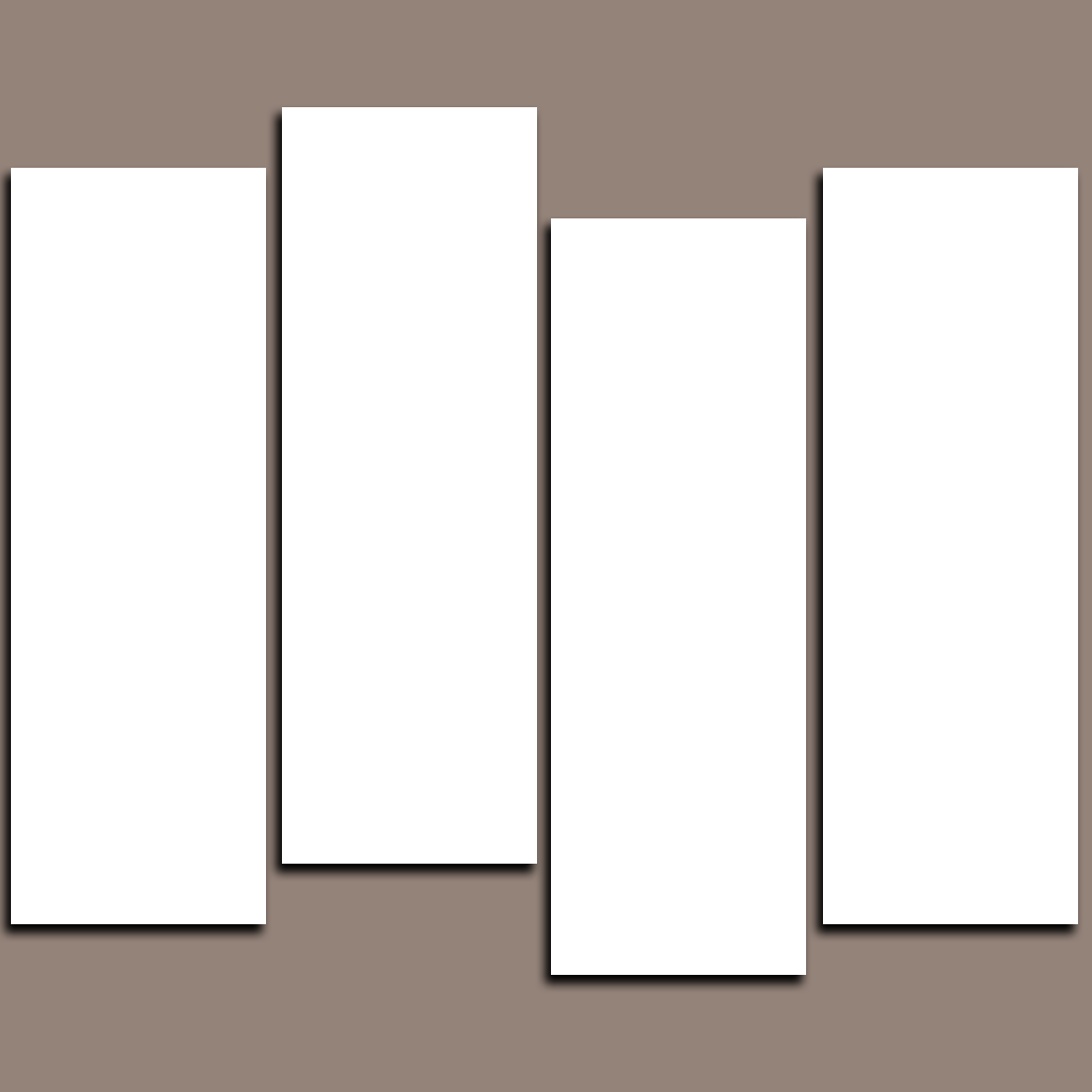 Custom Split Canvas Prints 4 Pieces Canvas Frames 40x47"(102x120cm)