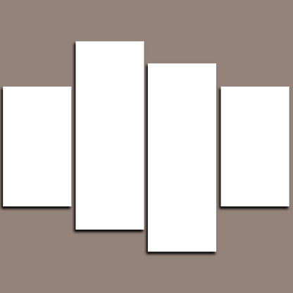 Custom Split Canvas Prints 4 Panels Canvas Art 26x32"(65x80cm)