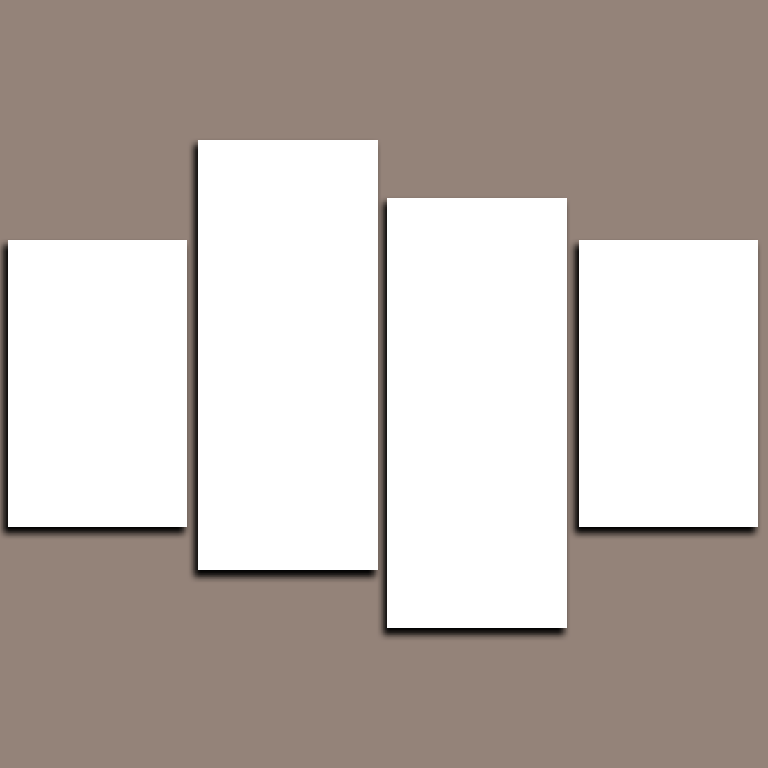 Custom 4 Panel Split Canvas Prints 28x40"(70x100cm)