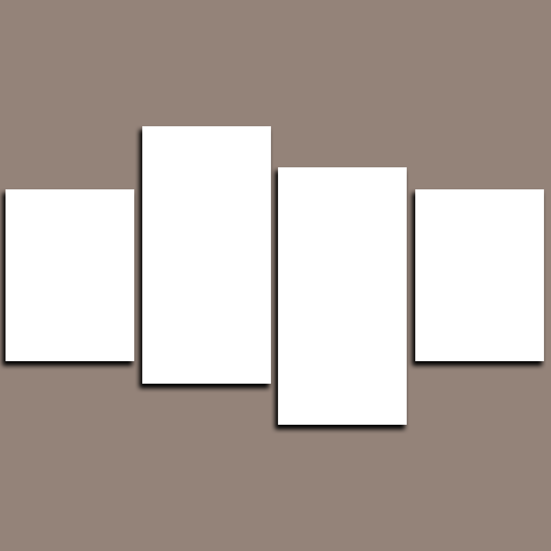 Split Canvas Prints 4 Piece Canvas Art 28x47"(70x120cm)