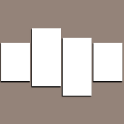 Split Canvas Prints 4 Piece Canvas Art 28x47"(70x120cm)