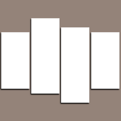 Custom Split Canvas Prints 4 Panels Canvas Art 36x47"(90x120cm)