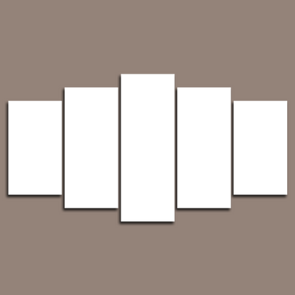 Custom 5 Piece Split Canvas Prints 22x40" 55x100cm(Small)
