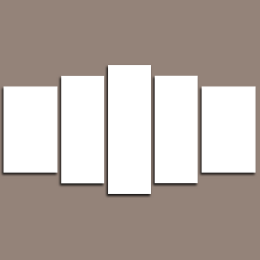 Custom Split Canvas Prints 5 Panel Canvas Art 24x44" 60x110cm(Medium)